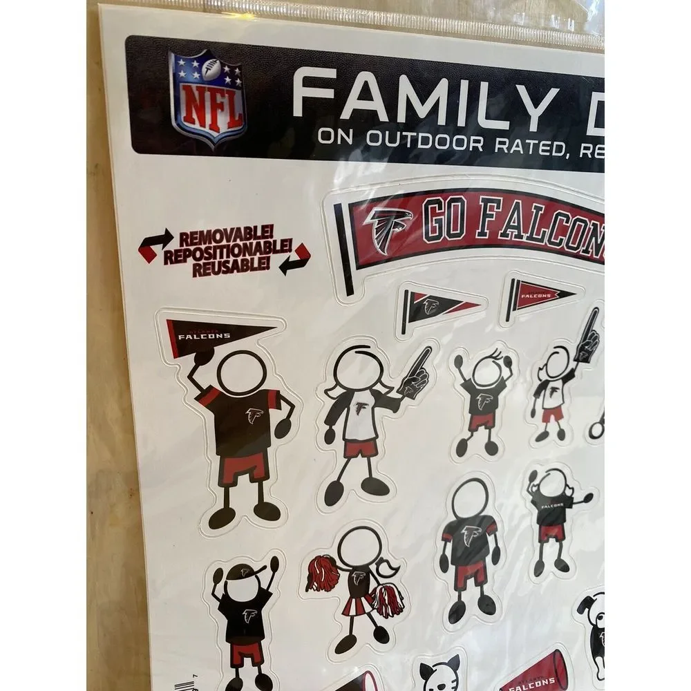 Atlanta Falcons NFL Football Family Decal Stickers‎ #1 Fan Family New